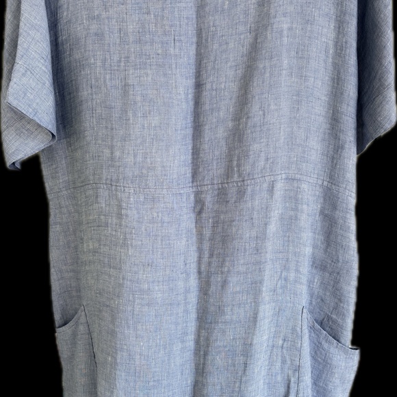FLAX Brand Linen Dress Size Medium - Picture 3 of 6